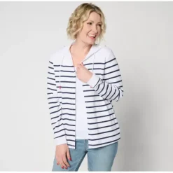 Active Americana Petite French Terry Jacket - a world of fashionable women's clothing, including a wide selection of dresses and trendy accessories.< Fashion