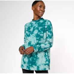 Active Crystal Wash Heather French Terry Tunic - a world of fashionable women's clothing, including a wide selection of dresses and trendy accessories.< Fashion