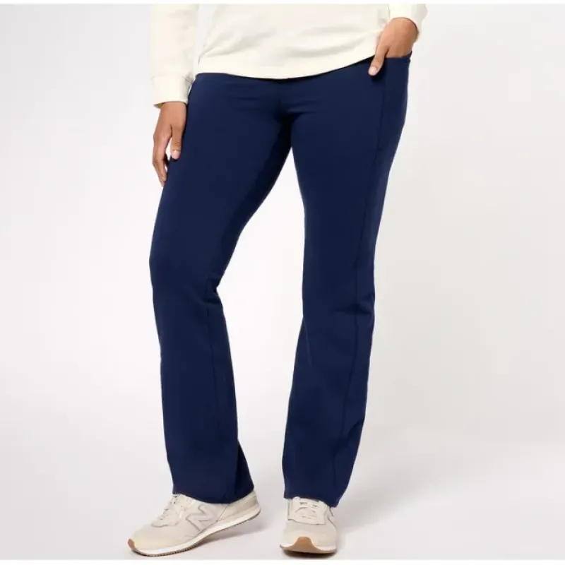 Active Duo Stretch Petite Lightly Boot Pant w/ Pockets - a world of fashionable women's clothing, including a wide selection of dresses and trendy accessories.< Fashion