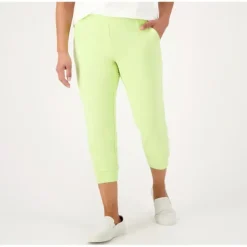 Active French Terry Pull-On Crop Joggers - a world of fashionable women's clothing, including a wide selection of dresses and trendy accessories.> Clearance