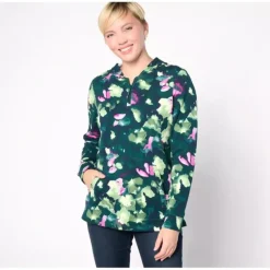 Active Frnech Terry Hooded Quarter Zip Pullover - a world of fashionable women's clothing, including a wide selection of dresses and trendy accessories.> Online