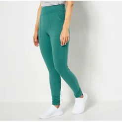 Active Petite Duo Stretch Leggings with Wide Waistband - a world of fashionable women's clothing, including a wide selection of dresses and trendy accessories.< Fashion