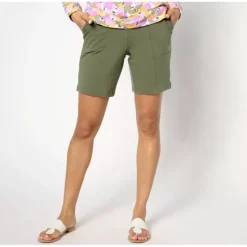 Active Petite French Terry Short w/ Rib Details - a world of fashionable women's clothing, including a wide selection of dresses and trendy accessories.> Shop