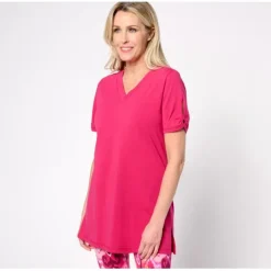 Active Petite Jersey Short Sleeve Tunic - a world of fashionable women's clothing, including a wide selection of dresses and trendy accessories.< Fashion