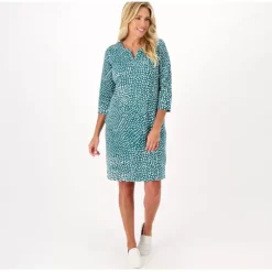 Active Reg Printed French Terry Dress with Pockets - a world of fashionable women's clothing, including a wide selection of dresses and trendy accessories.< Dresses