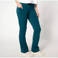 Active Regular Duo Stretch Lightly Boot Pant w/ Pockets - a world of fashionable women's clothing, including a wide selection of dresses and trendy accessories.> New