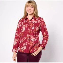 Adaptive Classic Tunic Shirt with Rounded Hem - a world of fashionable women's clothing, including a wide selection of dresses and trendy accessories.< Dresses