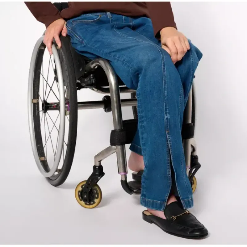 Adaptive Cozy Touch Front Seam Jean Wheelchair Fit - a world of fashionable women's clothing, including a wide selection of dresses and trendy accessories.< Fashion