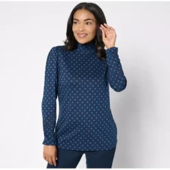 Adaptive Printed Modal Turtleneck - a world of fashionable women's clothing, including a wide selection of dresses and trendy accessories.< Dresses