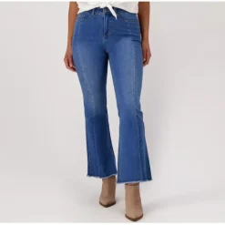 All Worthy Hunter McGrady Petite Indigo Raw Hem Jeans - a world of fashionable women's clothing, including a wide selection of dresses and trendy accessories.< Fashion