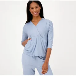 Anybody Brushed Rib V Neck Sweatshirt - a world of fashionable women's clothing, including a wide selection of dresses and trendy accessories.< Shop All