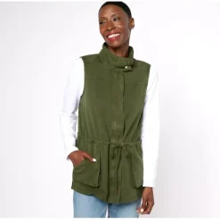 AnyBody Cargo Vest with Pockets - a world of fashionable women's clothing, including a wide selection of dresses and trendy accessories.< Shop All