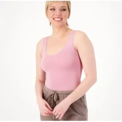 AnyBody Intimates Reversible Neckline Tank - a world of fashionable women's clothing, including a wide selection of dresses and trendy accessories.< Shop All