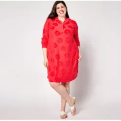AnyBody Lounge Petite Hibiscus Jacquard French Terry Lounger - a world of fashionable women's clothing, including a wide selection of dresses and trendy accessories.< Shop All