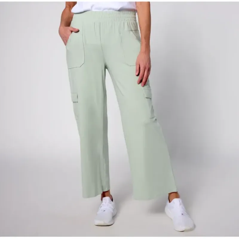 AnyBody Lounge Regular Cozy Knit Straight Leg Cargo Pant - a world of fashionable women's clothing, including a wide selection of dresses and trendy accessories.< Shop All