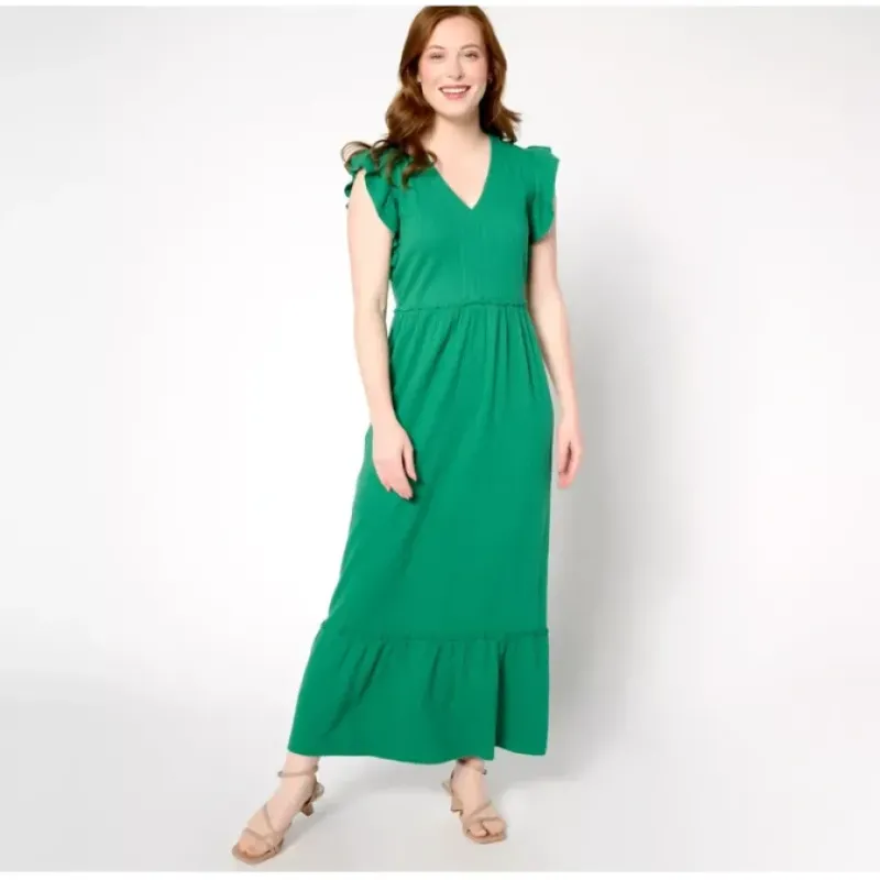 AnyBody Petite Daydreamer Knit Maxi Dress - a world of fashionable women's clothing, including a wide selection of dresses and trendy accessories.< Dresses