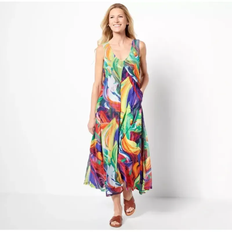 Attitudes by Renee Global Illusions Mix Media Petite Maxi Dress - a world of fashionable women's clothing, including a wide selection of dresses and trendy accessories.< Dresses