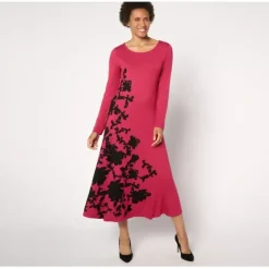 Attitudes by Renee Petite Knit Placed Floral Dress - a world of fashionable women's clothing, including a wide selection of dresses and trendy accessories.< Dresses