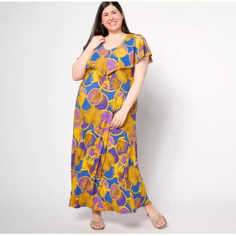 Attitudes by Renee Petite Illusions Maxi Dress - a world of fashionable women's clothing, including a wide selection of dresses and trendy accessories.< Dresses