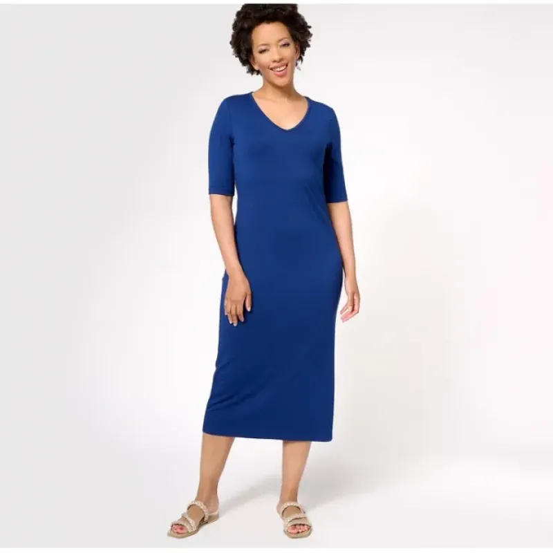 Attitudes by Renee Petite Parisian Jersey Midi Dress - a world of fashionable women's clothing, including a wide selection of dresses and trendy accessories.< Dresses