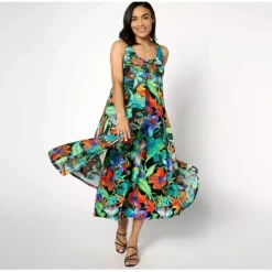 Attitudes by Renee Petite Como Jersey and Mesh Maxi Dress - a world of fashionable women's clothing, including a wide selection of dresses and trendy accessories.< Dresses