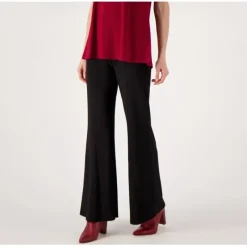Attitudes by Renee Petite Como Jersey Godet Wide Leg Pants - a world of fashionable women's clothing, including a wide selection of dresses and trendy accessories.< Fashion