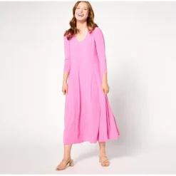 Attitudes by Renee Regular Como Jersey Godet Midi Dress - a world of fashionable women's clothing, including a wide selection of dresses and trendy accessories.< Dresses