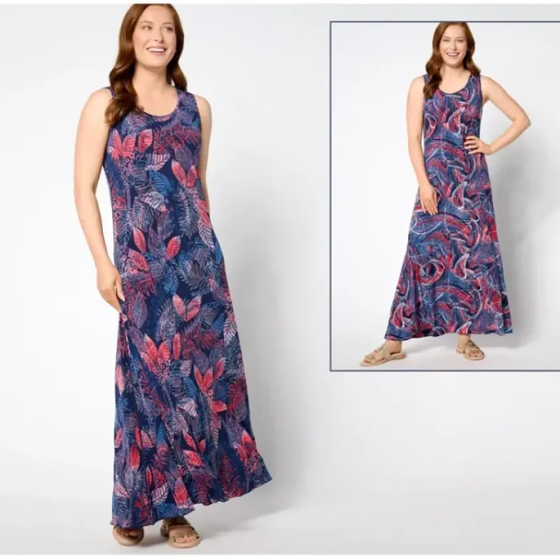 Attitudes by Renee Regular Como Jersey Reversible Maxi Dress - a world of fashionable women's clothing, including a wide selection of dresses and trendy accessories.< Dresses
