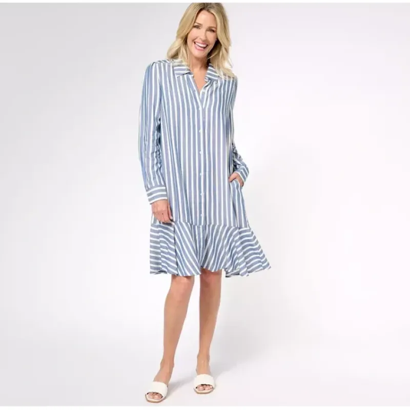 Attitudes by Renee Woven Multi Tasking Shirt Dress - a world of fashionable women's clothing, including a wide selection of dresses and trendy accessories.< Dresses