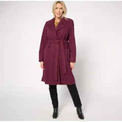 BEAUTIFUL by Lawrence Zarian Regular Belted Knit Lined Coat - a world of fashionable women's clothing, including a wide selection of dresses and trendy accessories.> New