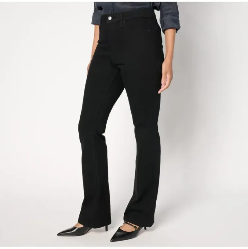 BEAUTIFUL by Lawrence Zarian Regular Baby Boot Jean-Black - a world of fashionable women's clothing, including a wide selection of dresses and trendy accessories.> Best Sale