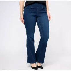 Belle Boho by Kim Gravel Reg TripleLuxe Denim Flare Jean - a world of fashionable women's clothing, including a wide selection of dresses and trendy accessories.> Sale