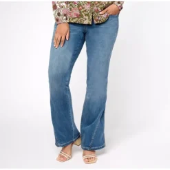 Belle Boho by Kim Gravel Tall TripleLuxe Denim Flare Jean - a world of fashionable women's clothing, including a wide selection of dresses and trendy accessories.> Best Sale