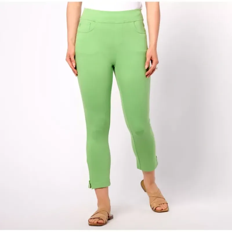 Belle by Kim Gravel Pet Coastal Crop Perfect Ponte Pants - a world of fashionable women's clothing, including a wide selection of dresses and trendy accessories.> Clearance