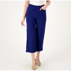 Belle by Kim Gravel Tall Ponte Wide Leg Cropped Pant - a world of fashionable women's clothing, including a wide selection of dresses and trendy accessories.> Cheap