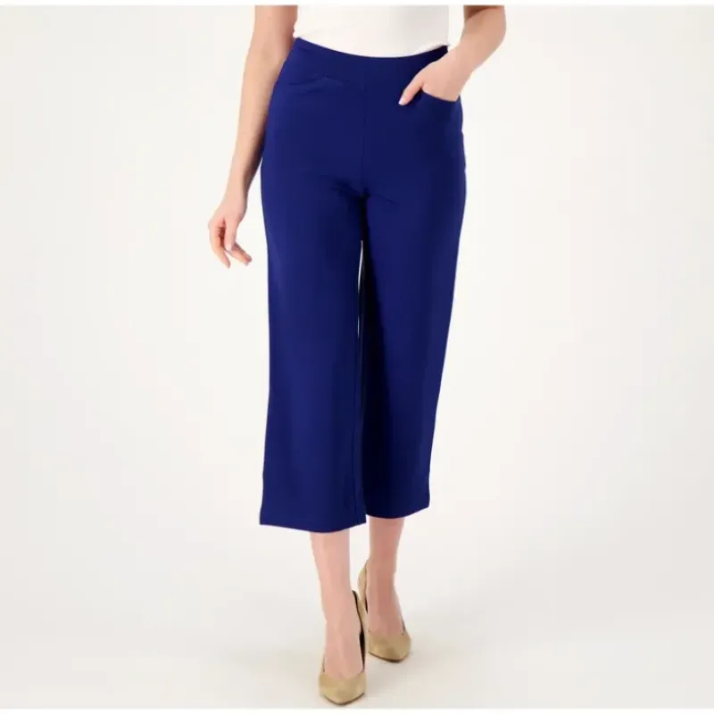 Belle by Kim Gravel Tall Ponte Wide Leg Cropped Pant - a world of fashionable women's clothing, including a wide selection of dresses and trendy accessories.> Cheap