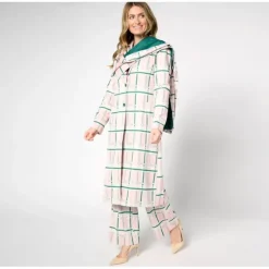 by Stacy London Knit Jacquard Topcoat with Built in Scarf - a world of fashionable women's clothing, including a wide selection of dresses and trendy accessories.> Flash Sale