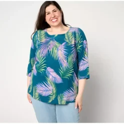 By the Beach Printed Knit Gauze Boat Neck Top - a world of fashionable women's clothing, including a wide selection of dresses and trendy accessories.> Shop