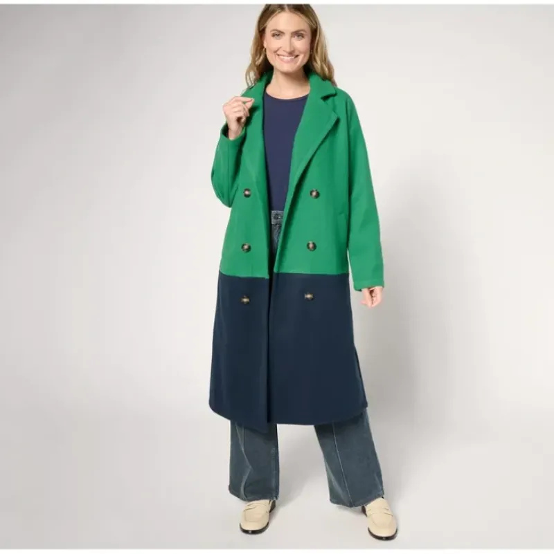 Carla Rockmore Collection Regular The Muse Color Blocked Coat - a world of fashionable women's clothing, including a wide selection of dresses and trendy accessories.> Discount