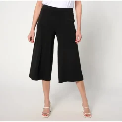 Dennis Basso Petite Italia Knit Wide Leg Crop Pant - a world of fashionable women's clothing, including a wide selection of dresses and trendy accessories.> Online