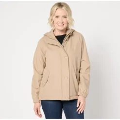 Dennis Basso V-Luxe Coat with Button Vent - a world of fashionable women's clothing, including a wide selection of dresses and trendy accessories.> Clearance