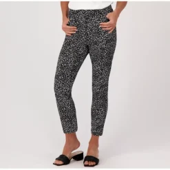 Isaac Mizrahi Live! Regular Pebble Knit Slim Leg Ankle Pant - a world of fashionable women's clothing, including a wide selection of dresses and trendy accessories.> Discount