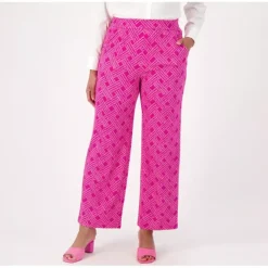 Isaac Mizrahi Live! Regular Silky Ponte Printed Pull-On Patio Pants - a world of fashionable women's clothing, including a wide selection of dresses and trendy accessories.> Shop