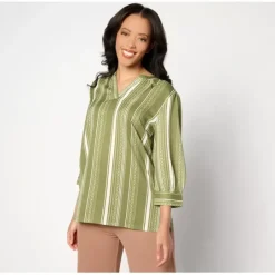 Joan Rivers Novelty Woven Jacquard Long Sleeve Blouse - a world of fashionable women's clothing, including a wide selection of dresses and trendy accessories.< Shop All