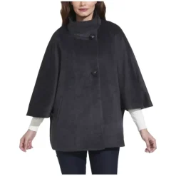 Martha Stewart Button-Front Cape Coat with Pockets - a world of fashionable women's clothing, including a wide selection of dresses and trendy accessories.> Flash Sale