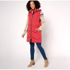 Nuage Petite Chevron Quilted Puffer Jacket with Removable Hood - a world of fashionable women's clothing, including a wide selection of dresses and trendy accessories.> Fashion
