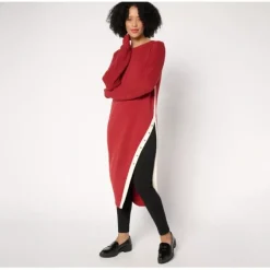 Peace Love World Reg Crew Neck Side Slit Tunic/ Dress - a world of fashionable women's clothing, including a wide selection of dresses and trendy accessories.< Dresses