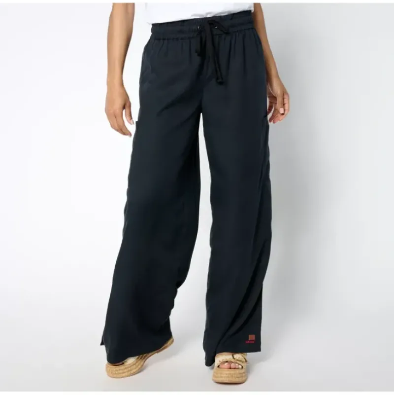 Peace Love World Regular Lyocell Pull-On Pant - Black - a world of fashionable women's clothing, including a wide selection of dresses and trendy accessories.> Shop