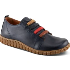 Spring Step Leather Slip-On Fashion Sneaker- Emmalina - a world of fashionable women's clothing, including a wide selection of dresses and trendy accessories.< Fashion