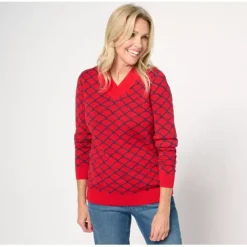 Studio Park x Alberti Popaj Womens Festive Pullover Sweater - a world of fashionable women's clothing, including a wide selection of dresses and trendy accessories.< Fashion